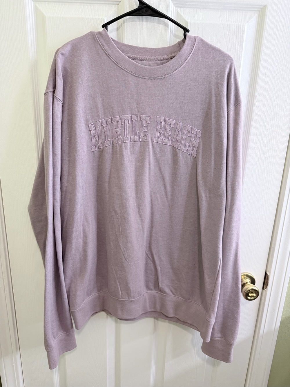 Lavender 'Myrtle Beach' Crewneck Sweater - Women's